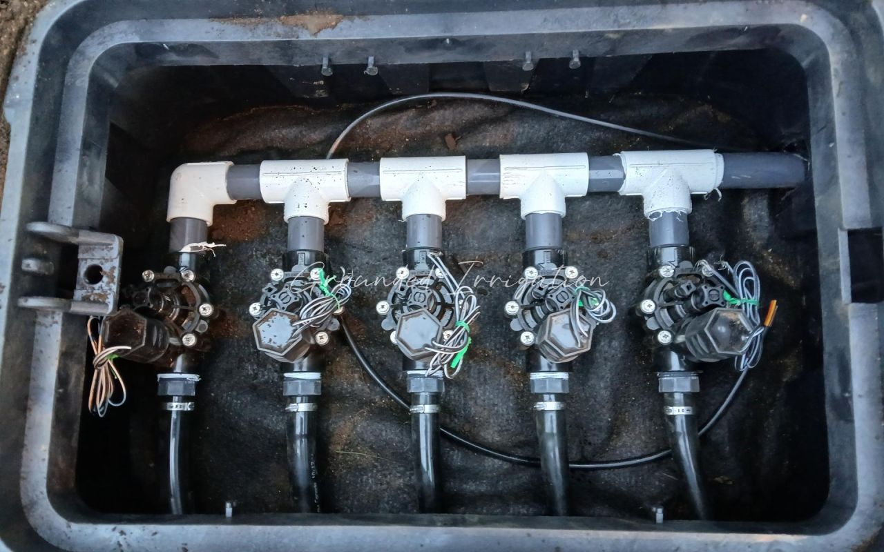 five zone valve bank